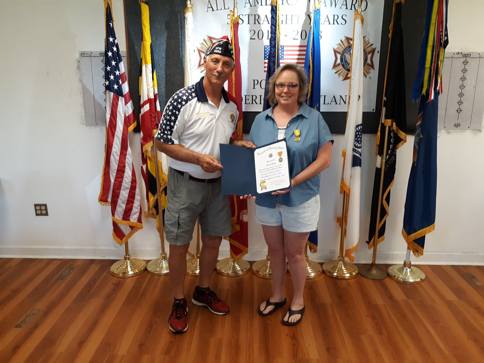VFW Post presents Honorable Discharge Medal to veteran